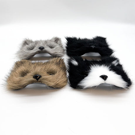 Tiermaske (Polyester) Wolf/Fuchs