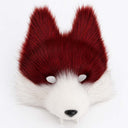 Tiermaske (Polyester) Wolf/Fuchs mit Zähnen