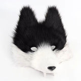Tiermaske (Polyester) Wolf/Fuchs mit Zähnen