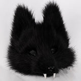 Tiermaske (Polyester) Wolf/Fuchs mit Zähnen