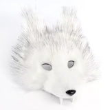 Tiermaske (Polyester) Wolf/Fuchs mit Zähnen