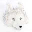Tiermaske (Polyester) Wolf/Fuchs mit Zähnen