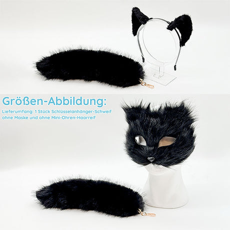 Fell-Schweif-Schlüsselanhänger 35cm