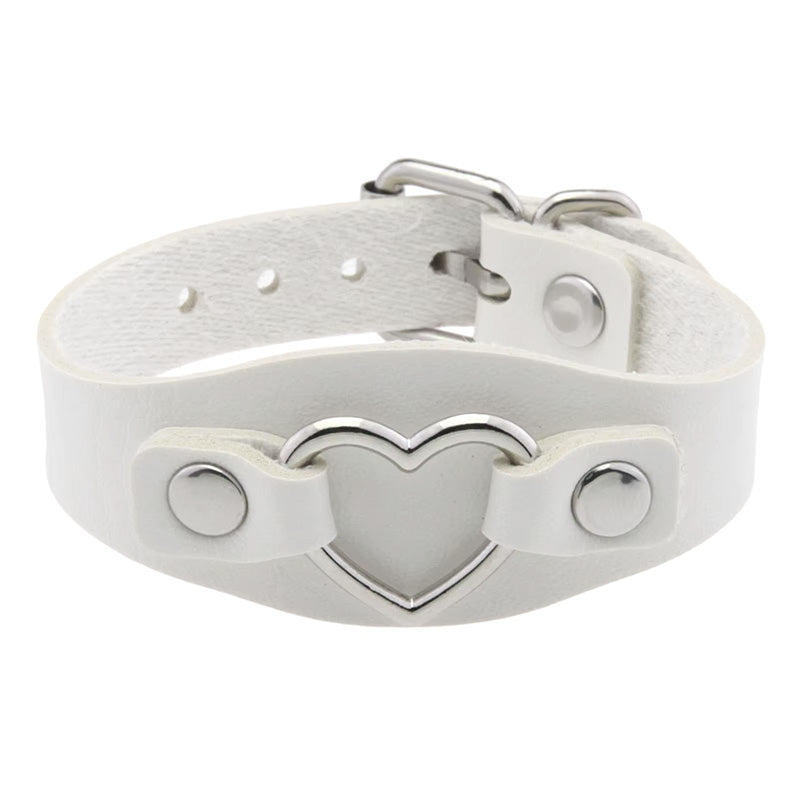 Armband PU-Leder mit Herzring