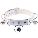 Halsband Kunstleder PU, mit 3 Glöckchen
