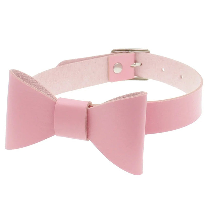 Halsband Kunstleder PU, mit Masche/Fliege