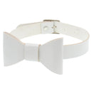Halsband Kunstleder PU, mit Masche/Fliege