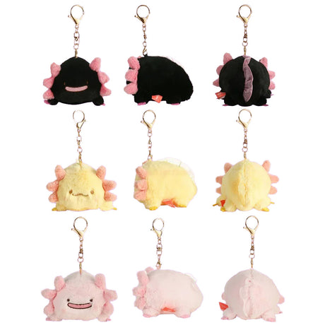 Schlüsselanhänger Plüsch - Axolotl