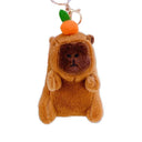 Schlüsselanhänger Plüsch Capybara mit Frucht