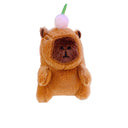 Schlüsselanhänger Plüsch Capybara mit Frucht