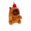 Schlüsselanhänger Plüsch Capybara mit Frucht