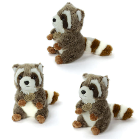 Kuscheltier kleiner Waschbär realistisch 17 cm