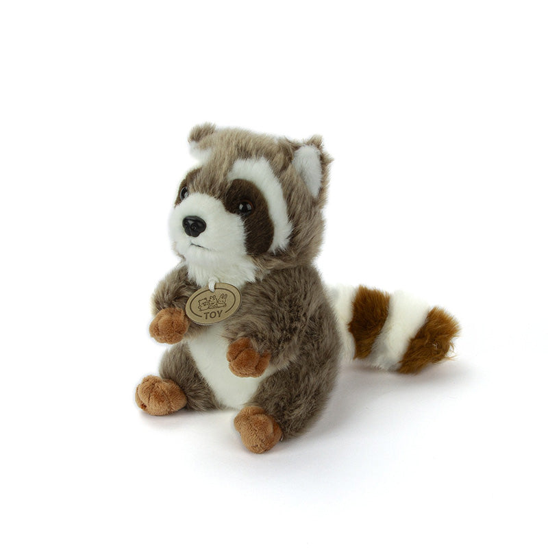 Kuscheltier kleiner Waschbär realistisch 17 cm