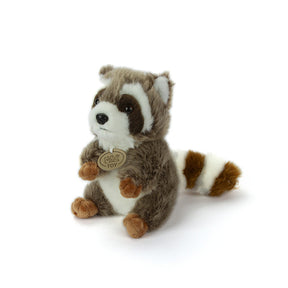 Kuscheltier kleiner Waschbär realistisch 17 cm