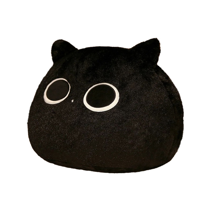 Kuscheltier Glubschaugen-Katzen-Kopf-Kissen 30cm