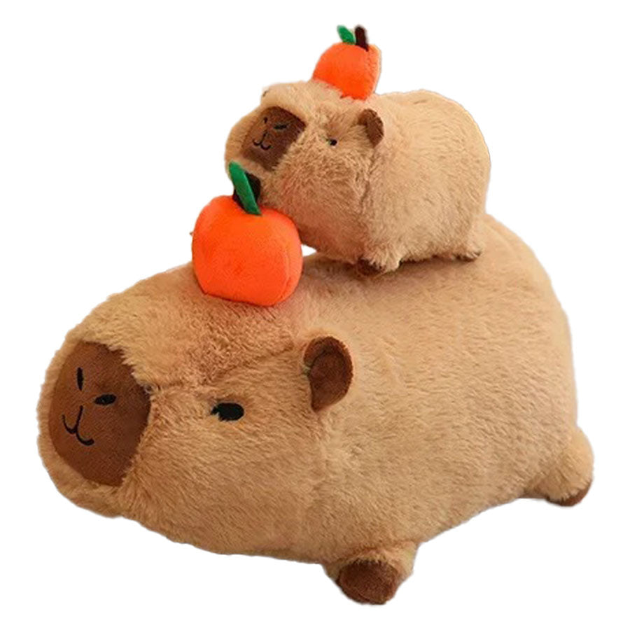Kuscheltier Capybara mit Quietsch-Orange 20/30/40 cm