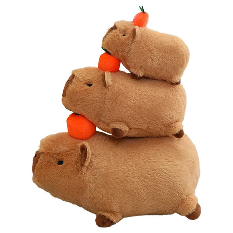 Kuscheltier Capybara mit Quietsch-Orange 20/30/40 cm