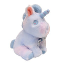 Plüschtier pastellfarben Einhorn sitzend 26 cm