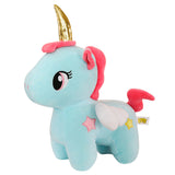 Plüschtier Einhorn pink und blau