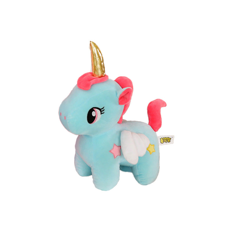 Plüschtier Einhorn pink und blau