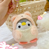 Schlüsselanhänger Plüsch Pinguin 9 cm