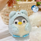 Schlüsselanhänger Plüsch Pinguin 9 cm