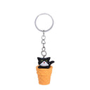 Schlüsselanhänger 3D - Katze "Cat in Cone"