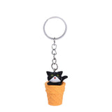 Schlüsselanhänger 3D - Katze "Cat in Cone"
