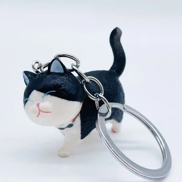 Schlüsselanhänger 3D - dicke Katze (Kater)