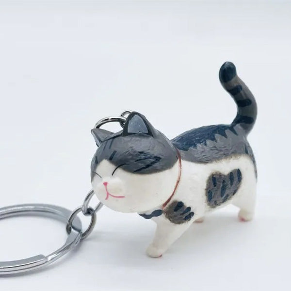 Schlüsselanhänger 3D - dicke Katze (Kater)