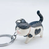 Schlüsselanhänger 3D - dicke Katze (Kater)
