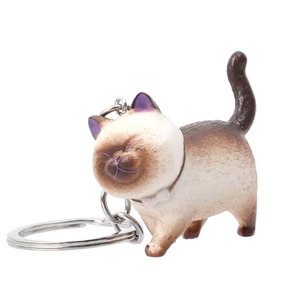 Schlüsselanhänger 3D - dicke Katze (Kater)