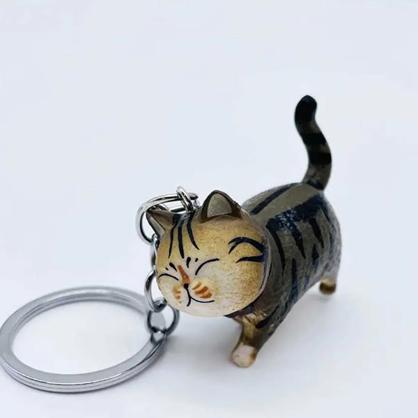 Schlüsselanhänger 3D - dicke Katze (Kater)