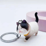 Schlüsselanhänger 3D - dicke Katze (Kater)