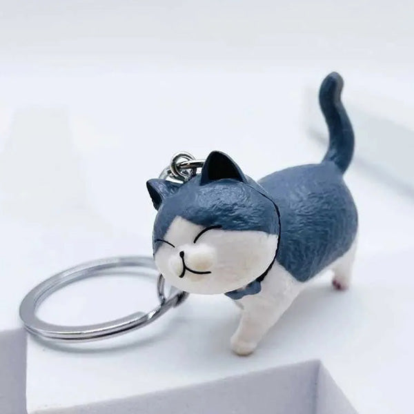 Schlüsselanhänger 3D - dicke Katze (Kater)