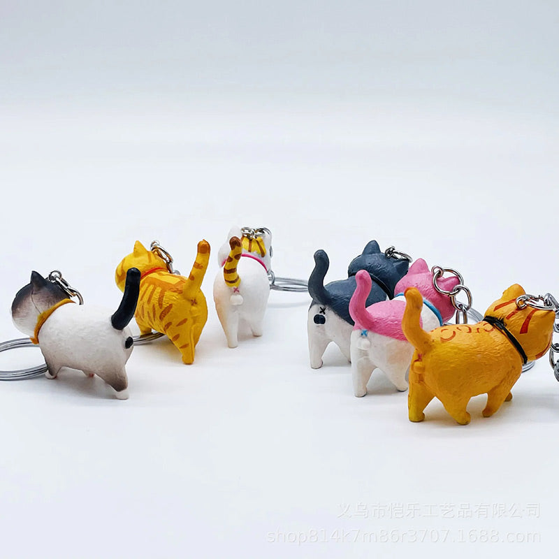 Schlüsselanhänger 3D - dicke Katze (Kater)