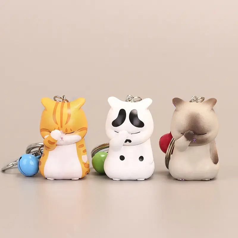 Schlüsselanhänger 3D  - Katze frustriert "oh no"