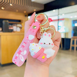 Schlüsselanhänger 3D - Hase mit Eis