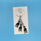 Schlüsselanhänger Hunde (Metall) (3)