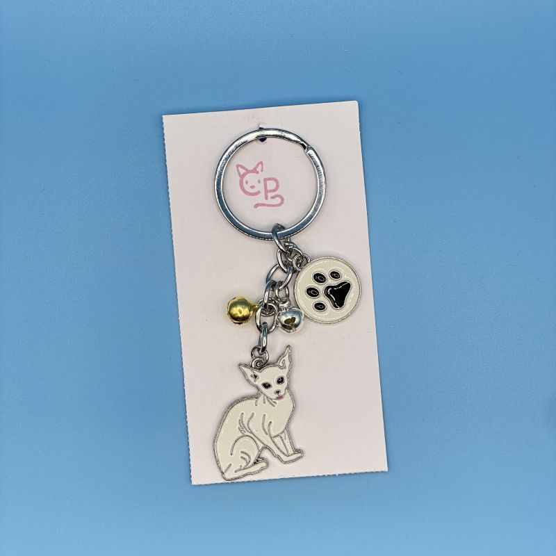 Schlüsselanhänger Katze/n (Metall) (1)