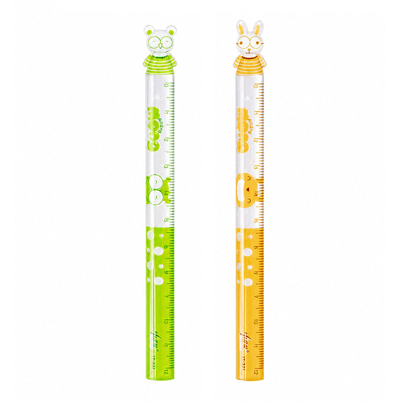Lineale, 2er-Set (bis 15cm) Hase+Eule