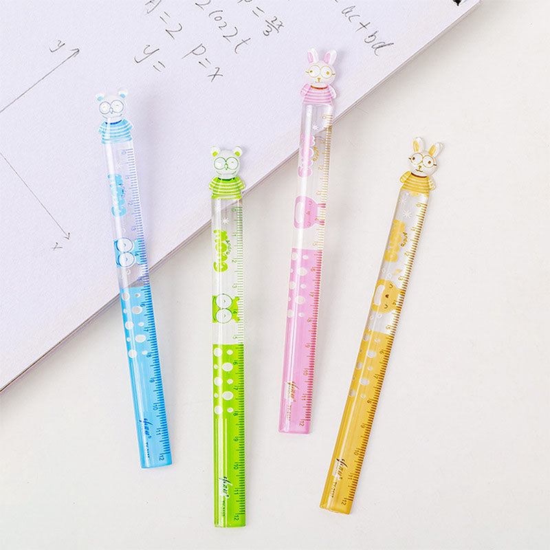 Lineale, 2er-Set (bis 15cm) Hase+Eule