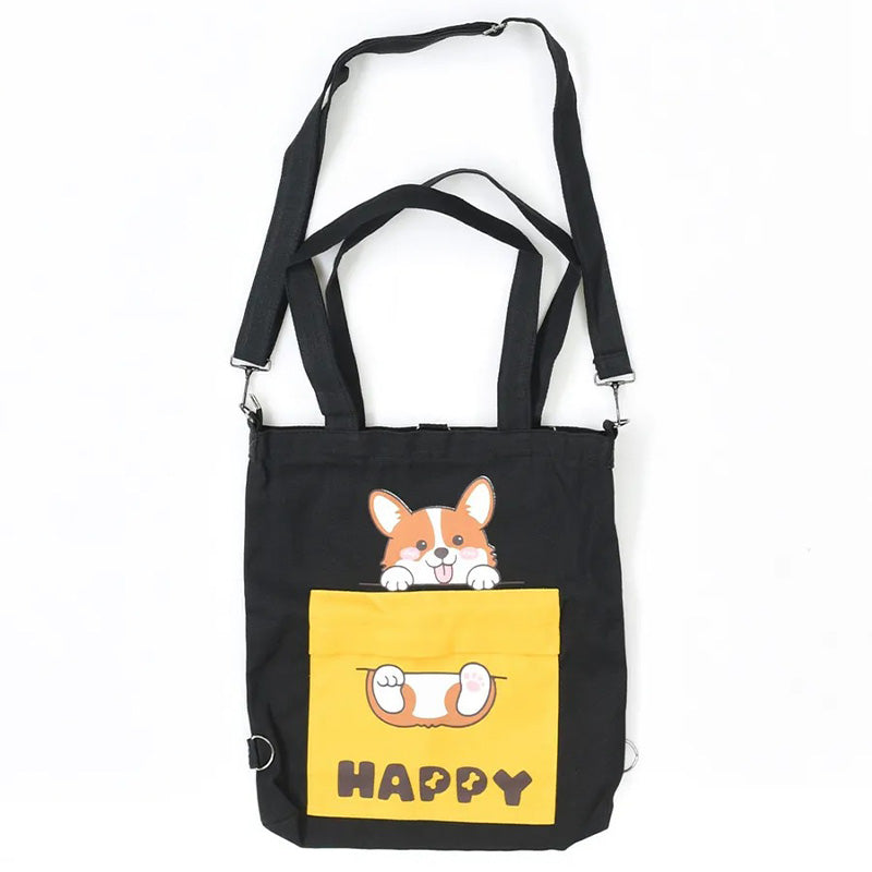 Sackerl Hund Corgi (mit anpassbaren Gurten)