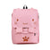 Rucksack Canvas Stoff mit Katzengesicht
