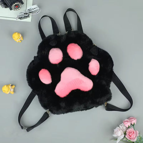 flauschige Pfotentasche (Rucksack/Umhängetasche und mehr)