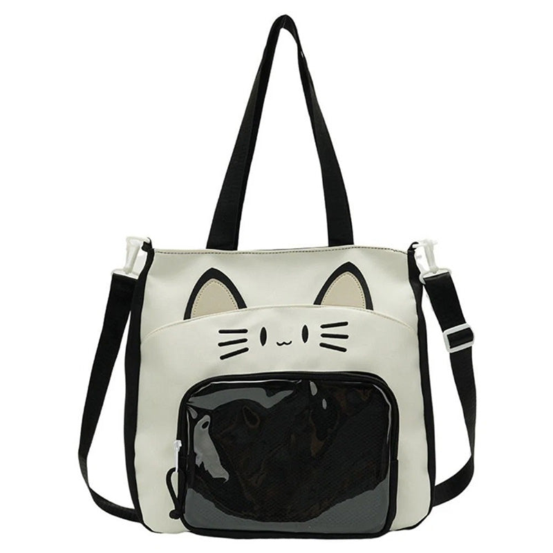 ITA Bag - Umhängetasche und Schultertasche mit Katzengesicht