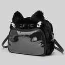 ITA Bag - flauschige plüschige Katzentasche (Schultertasche, Umhängetasche und Rucksack)