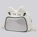ITA Bag - flauschige plüschige Katzentasche (Schultertasche, Umhängetasche und Rucksack)
