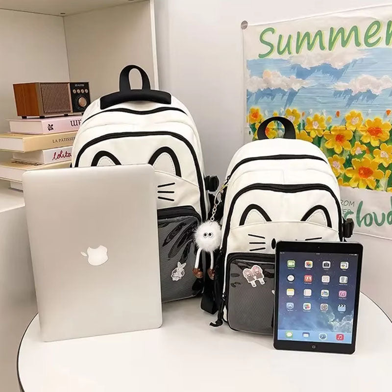 ITA Bag - Rucksack mit Katzengesicht in zwei Größen