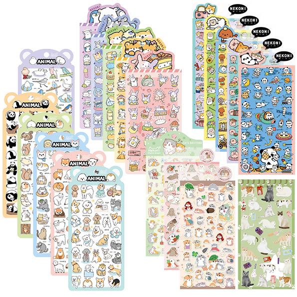 Stickerbogen cute Animals TEIL 2